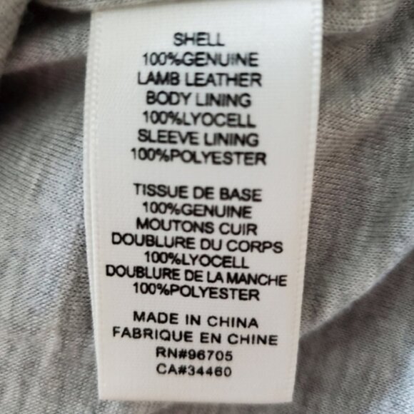 Rebecca Taylor lamb leather cropped moto jacket in nude pink - Picture 8 of 8